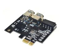 Zymoplas Adaptateur PCI E 1X pour ordinateur 1 à 4 Extender Convertisseur Carte d'extension Miner Equipment PCB Circuit Board Modification