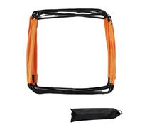 Zymoplas Agilité géniale avec l'échelle d'agilité d'entraînement Pliable Football Delight Entraînement pour Le Jeu de Jambes de Football Équilibre, Noir + Orange, 4 grilles