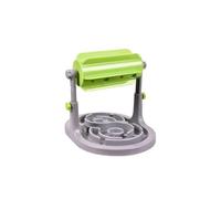 Zymoplas Animal de Compagnie mangeoire Lente Jouets Nourriture pour Animaux Bol d'entraînement Rouleau Domestique régime interactif Hauteur réglable Alimentation au Sol