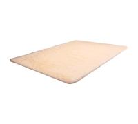 Zymoplas Anti-dérapant en Peluche paillasson Rectangle Couleur Unie Salon Cuisine Tapis Bureau Chambre Couloir Tapis Sol Ornement, Beige, 40x60cm