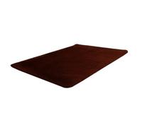 Zymoplas Anti-dérapant en Peluche paillasson Rectangle Couleur Unie Salon Cuisine Tapis Bureau Chambre Couloir Tapis Sol Ornement, Café, 40x60cm