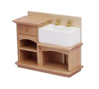 Zymoplas Armoire de lavabo pour Maison de poupée en Bois qualité supérieure, Artisanat supérieur, Ravissante Maison poupée, Cadeaux supplémentaires, matériaux en Bois