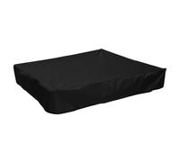 Zymoplas Bac à Sable Couverture étanche Raninproof extérieur Jardin Plage bac à Sable Sable Jouets auvent Cordon Fournitures, Le Noir, 150x150 cm