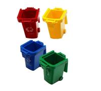 Zymoplas Bac de tri de Couleur d'entraînement Perroquet interactif avec en Papier Jouant des Puzzles Debout Accessoires éducatifs Jouets à mâcher