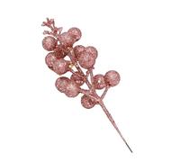 Zymoplas Baies artificielles Flexibles pour la célébration du Nouvel an, Peuvent être utilisées Pendant Longtemps, Simulation d'arbre de noël, Fruits, Etc, Or Rose