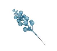 Zymoplas Baies artificielles Flexibles pour la célébration du Nouvel an, Peuvent être utilisées Pendant Longtemps, Simulation d'arbre de noël, Fruits, Etc, Bleu Clair