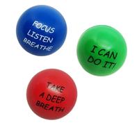 Zymoplas Balles Anti-Stress Couleur Unie Force Formateur Jouets Petite Taille Professionnel décompresser Accessoires sphériques Accessoire d'exercice à la Main, 3 pièces