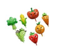 Zymoplas Ballon de dessin animé fruits et légumes mignon, décor de fête d'anniversaire ludique