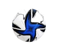 Zymoplas Ballon de Football de Taille 5 Essentiel Match Ligue avec la Couverture PVC d'entraînement Football Couverture PVC pour Une Manipulation Douce, Bleu