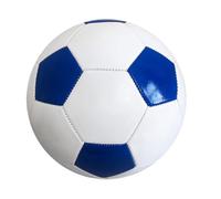 Zymoplas Ballon de Football de Taille Adulte 5 Jeu Puissance pour Les Enfants extérieurs d'entraînement PVC Football compétition, Blanc Bleu