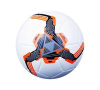 Zymoplas Ballon de Football imperméable et Durable pour la compétition en Plein air, en PVC, pour l'entraînement en Plein air dans Les prairies, Choix de Cadeaux de Football, Orange, Quatre