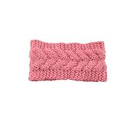 Zymoplas Bandeau hiver tête protecteur avec boutons au crochet réglable large bandeau chaud dames cache-oreilles cadeaux pour les femmes, Peau Rose