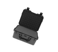 Zymoplas Boîte à Outils étanche et Durable, Serrure à Boucle et Espace pour Une Organisation Facile des BRIC-à-BRAC, Stockage en ABS Non Toxique, Noir, S