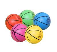 Zymoplas Boule en Cuir Arrondie en PVC, 5 Paquets/lot, offrant pour aux bébés Une pour Bonne expérience Tactile, Petite Boule Gonflable PVC, Jouet de tapotement, Basket-Ball