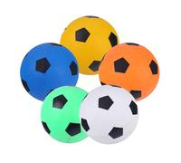 Zymoplas Boule en Cuir Arrondie en PVC, 5 Paquets/lot, offrant pour aux bébés Une pour Bonne expérience Tactile, Petite Boule Gonflable PVC, Jouet de tapotement, Football