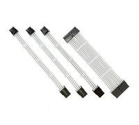Zymoplas Câble d'alimentation d'extension Connecteurs à Manchons Alimentation de l'ordinateur Coffre-Fort Pratique Ensemble de Cordons légers et utiles Kit de câbles adaptateurs, Blanc