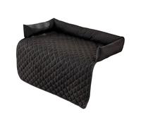 Zymoplas Canapé rafraîchissant annuel Universel imperméable pour Chien, Coussin de Confort Lavable et Doux, 90 cm (Gris), Noir, 90X90cm