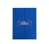 Zymoplas Carte postale en carton Unique, signe de remise de diplôme, livre noms pour tous les âges, papier et tout âge famille, amis du milieu, Bleu