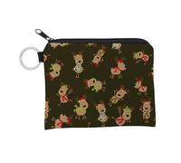 Zymoplas Chang Sac à Main Motif cerf Portable Petit Portefeuille écouteurs Packs Mini Cartes à Usage Multiple Packs Porte-Monnaie pour Faire du Shopping, lqb3031