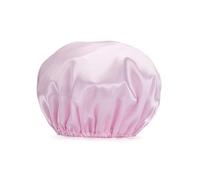 Zymoplas Chapeau de couchage femme fournitures couches imperméable élastique douche cheveux casquettes résistant à l'huile couleur fille tête couverture ménage, Rose