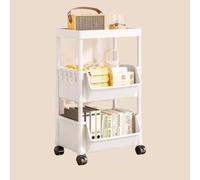 Zymoplas Chariot à légumes de cuisine Mobile 9x, avec étagère de rangement de cuisine polyvalente, Durable et élégante, étagères de rangement d'angle , trois