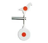 Zymoplas Cible d'insertion d'arbre à la Mode avec Rotation de 360 degrés Cible d'alliage d'épaisseur de 3MM Pratique en T Portable et Durable, Blanc