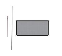 Zymoplas Clôture pour Chien Porte d'isolement Maille Parc sécurité réseau isolé escaliers barrière Filet Cage de sécurité Accessoires pour Animaux de Compagnie en Plein air, 110-72cm