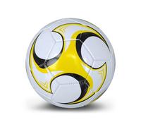 Zymoplas Collège Football Cousu à la Machine Adultes Enfants équipe Match Balle Ballons de Football étanches Taille 5 Fournitures de Sport, Jaune