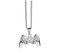 Zymoplas Collier pendentif contrôleur de jeu, chaîne en métal qui se démarque avec style, rehausse instantanément n'importe quelle tenue avec style, Mèche