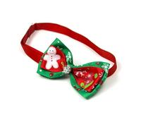 Zymoplas Colliers pour Animaux de Compagnie Cravate pour Chien Multicolore Adorable Noeud Papillon réglable Assorti élastique Accessoires pour Animaux de Compagnie décorations noël Vacances, VN088-4
