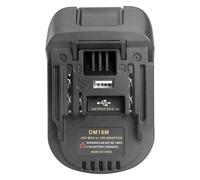 Zymoplas Convertisseur de batterie DM18M, Interface USB, adaptateur de Batteries pratique, outil conversion boutons électrique Portable