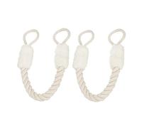 Zymoplas Corde de dentition flexible pour animal de compagnie, 2 pièces, traction porte, détachable et résistante Pour aux déchirures, Blanc