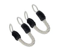 Zymoplas Corde de dentition flexible pour animal de compagnie, 2 pièces, traction porte, détachable et résistante Pour aux déchirures, Noir