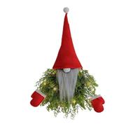 Zymoplas Couronne de Fleurs sans Visage pour Personnes âgées, ajoute de la pour Joie et du Charme au décor Vacances, Peut être utilisée comme décoration sur Le thème noël, père noël