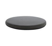 Zymoplas Coussin de chaise rond doux et confortable, sans boulochage, avec coussin de chaise rond en Polyester détachable, gris foncé, 40X40cm