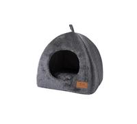 Zymoplas Coussin de lit pour Ultra Doux et Portable pour Lapins, Chiots et Chatons, Coussin de Fournitures pour Animaux Compagnie, Gris foncé, M