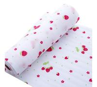 Zymoplas Coussinets de tiroir résistants à l'humidité, tampons d'armoire à fleurs populaires, couleurs et motifs populaires, étagères de Table cuisine en PET, tampons d'étagère, Grosse fraise