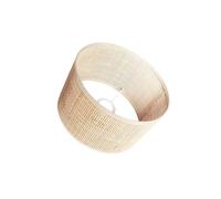 Zymoplas Couvercle de lampe tissé facile à installer, pour un éclairage sans effort, abat-jour élégant, lampe de Table, Beige, 22x14cm