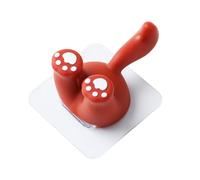 Zymoplas Crochet de support, fonction pratique, forte capacité de charge, adapté à Pour tous les paramètres, ABS, crochet queue d'animal dessin animé, mural, Écureuil