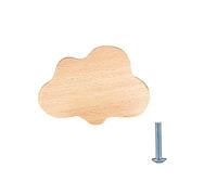 Zymoplas Crochets en bois inodores pour porte, résistants Pour aux chocs et indéformables, poignées en forme d'animaux, boutons ligne fluide, Non toxiques, des nuages