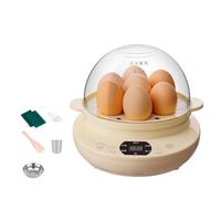 Zymoplas Cuiseur vapeur à œufs à arrêt automatique pour cuire 7 14 œufs facilement. Peut cuire la vapeur. Mini appareil pour petit-déjeuner. Cuiseur de réservation, couche unique