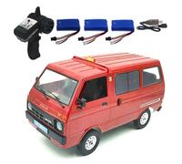 Zymoplas D42 RC Drift Trucks Simulation Moteur LED Voiture Pour Off-Road/Sur route Voiture Filles Enfants électriques Rock Crawler Modèle de véhicule Jouet, Rouge, Triple puissance
