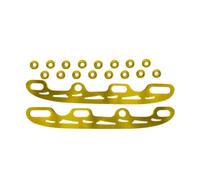 Zymoplas de Hockey sur Glace en Acier Inoxydable de Couleur vive, Facile à Installer et Robuste pour Une Large Application, Ski pour Patins à roulettes, Or