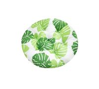 Zymoplas Ensemble 4 Coussins Coussins de Chaise Coussin d'Assise x 40 cm Chaise Balcon Patio Siège et Coussins Épaissis Multifonctionnels, Feuille de Barbara Verte, 1