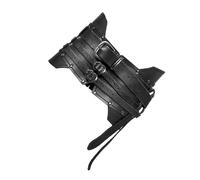 Zymoplas Ensemble de ceinture et d'armure de pirate - Dans un style médiéval authentique - Tenues de costumes pour adultes doués Chevalier large sangle robuste, noir