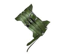 Zymoplas Ensemble de ceinture et d'armure de pirate - Dans un style médiéval authentique - Tenues de costumes pour adultes doués Chevalier large sangle robuste, vert