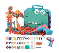 Zymoplas Établi pour Enfants, Ensemble de perceuse, Jouet de Construction éducatif interactif, Jouet ABS, Ensemble de perceuse pour Tout-Petits de 3 Ans, Un