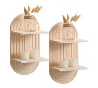 Zymoplas Étagère murale de salle de bain, cadeaux utilisables pour les amis et la famille, étagères murales pratiques, support mural en bois, UN