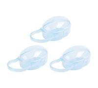 Zymoplas Étui à tétons de voyage 3 pièces, Solution de stockage sucette sûre et Durable, boîte rangement sucette, étui à tétons pour bébé