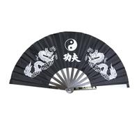 Zymoplas Éventail à main de Dragon pliable en plastique, à la mode et beau, pour la Performance d'entraînement, Kung Fu chinois de qualité supérieure
